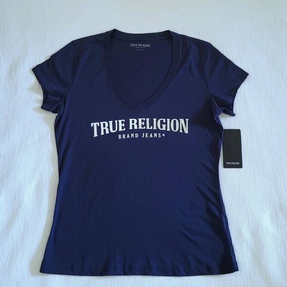 True Religion Tops - True Religion🙏 Split V-Neck Tee💙 - NWT